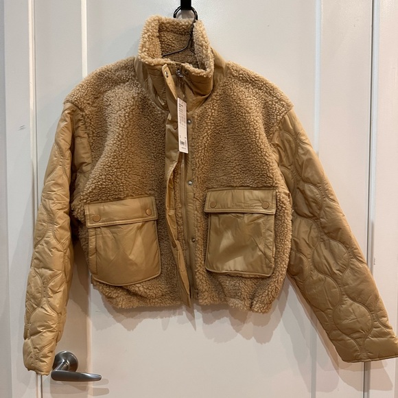 Athleta Fleece Hybrid Jacket NWT - Picture 1 of 5